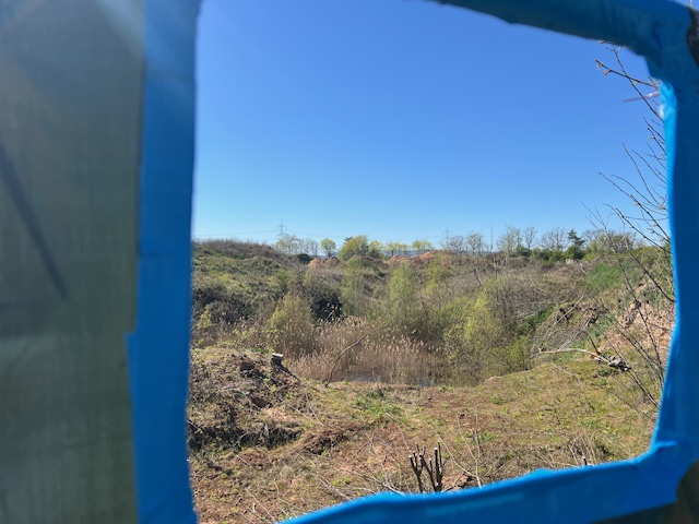 und hier der Blick Richtung Westen bzw. Beobachtungsstand